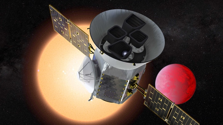 Орбиталната обсерватория TESS англ Transiting Exoplanet Survey Satellite за търсене