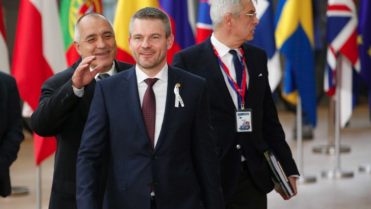 Бойко Борисов и новият словашки премиер пристигат на срещата в  Брюксел.