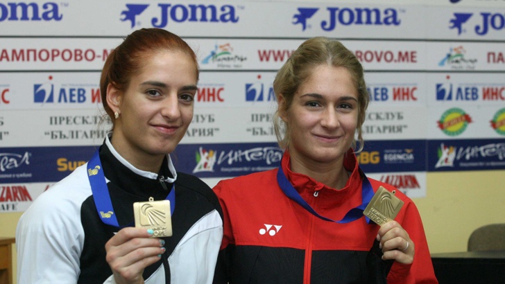 Европейските и държавни шампионки по бадминтон сестрите Стефани и Габриела