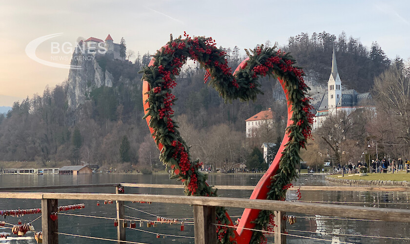 The Heart of Slovenia: A Love Story from Bled Castle on 130-meter cliff on the Bled Lake shore