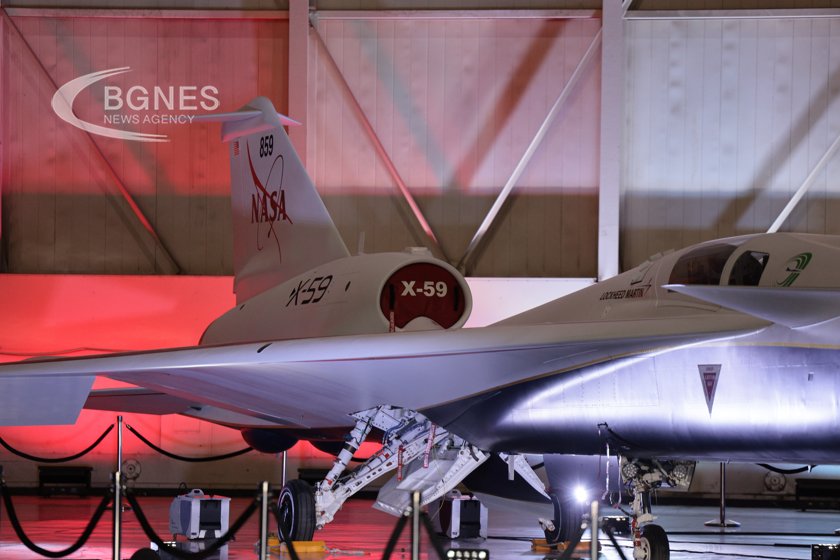 NASA and Lockheed Martin unveiled the X-59 quiet supersonic aircraft