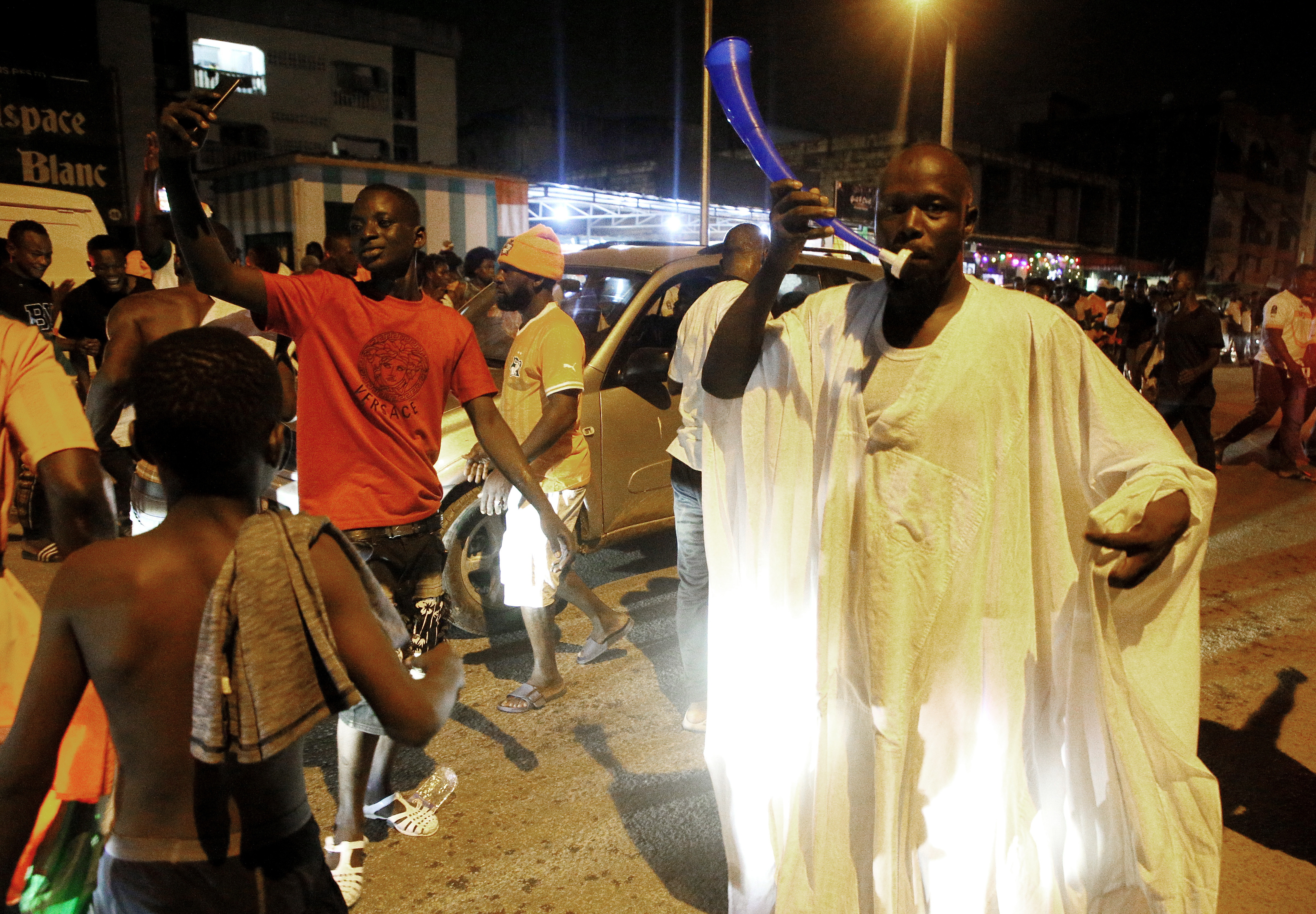 Ivory Coast win over Senegal sparks wild celebrations on the streets of Abidjan