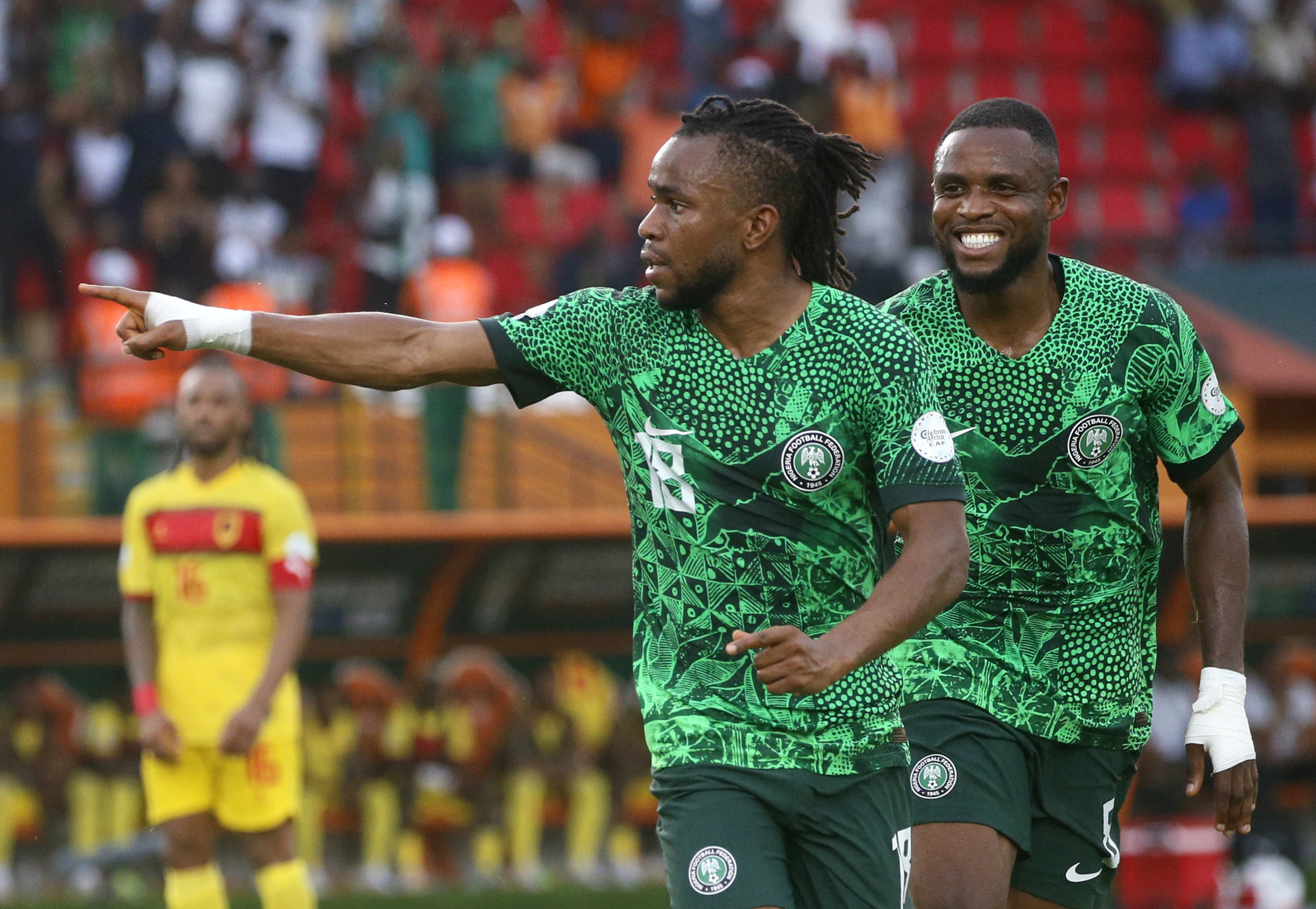 Nigeria beats Angola for a place in the AFCON semi-finals