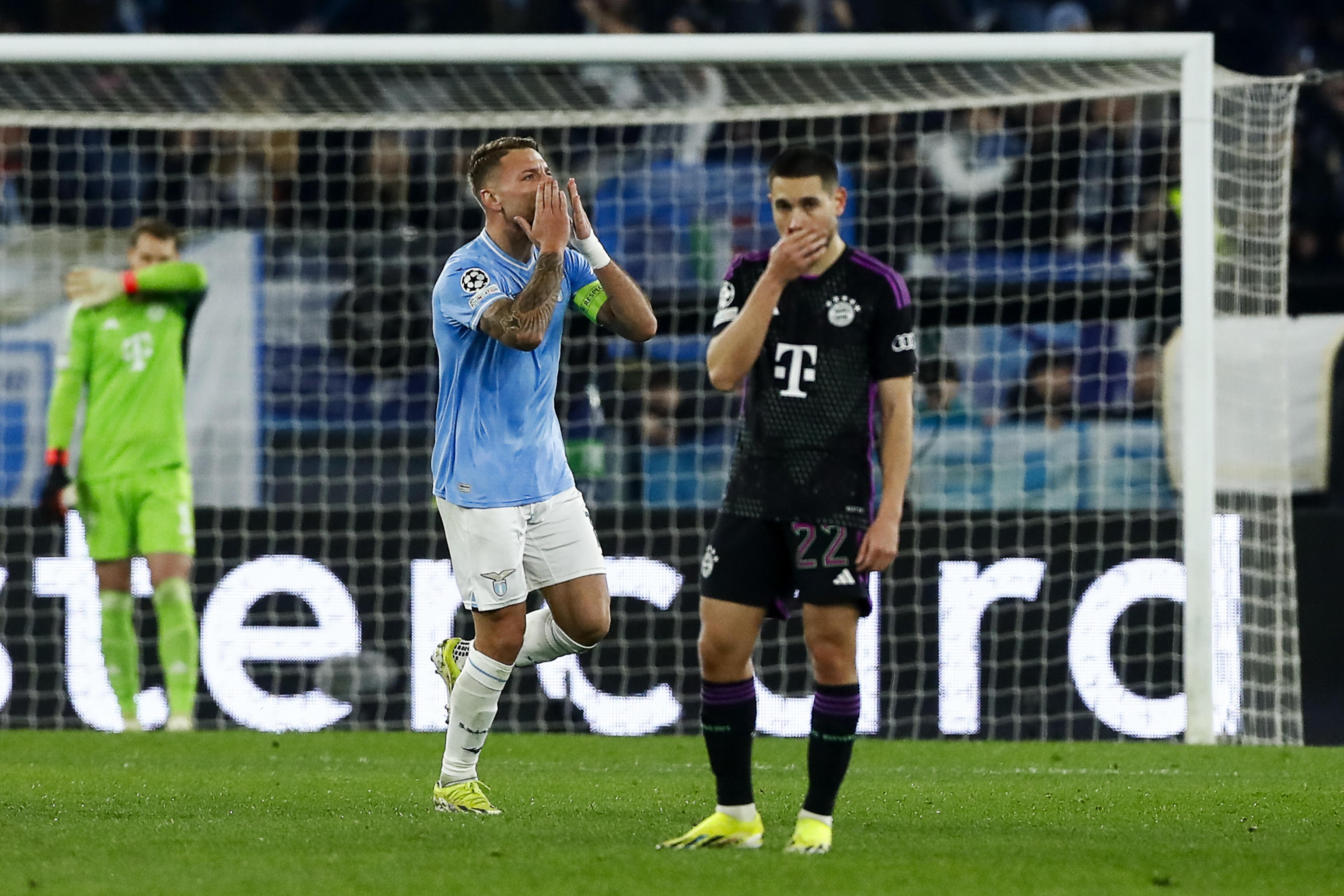 Lazio take surprise lead before Bayern return leg, PSG beat Real Sociedad