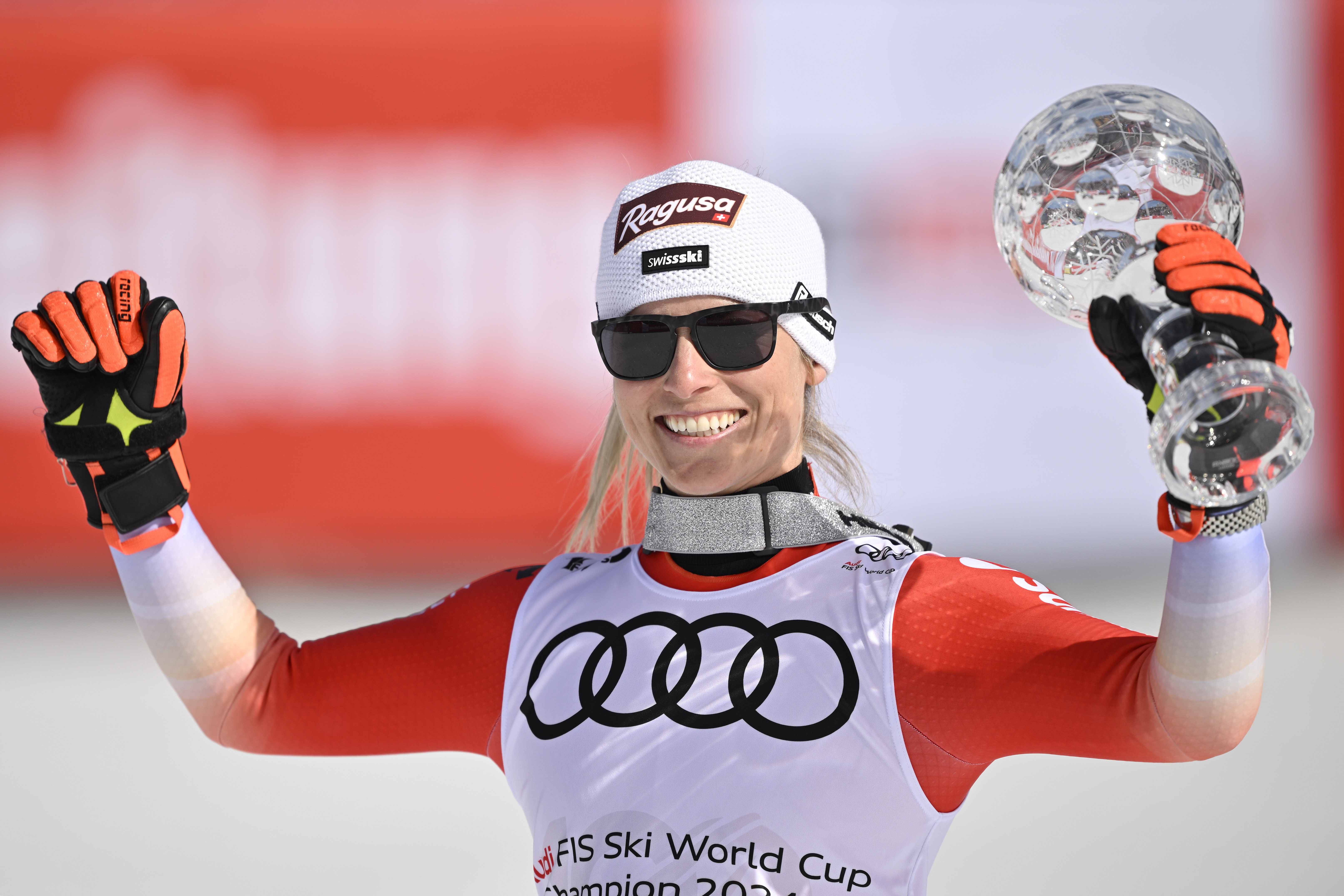 Lara Gut-Behrami wins World Cup for second time