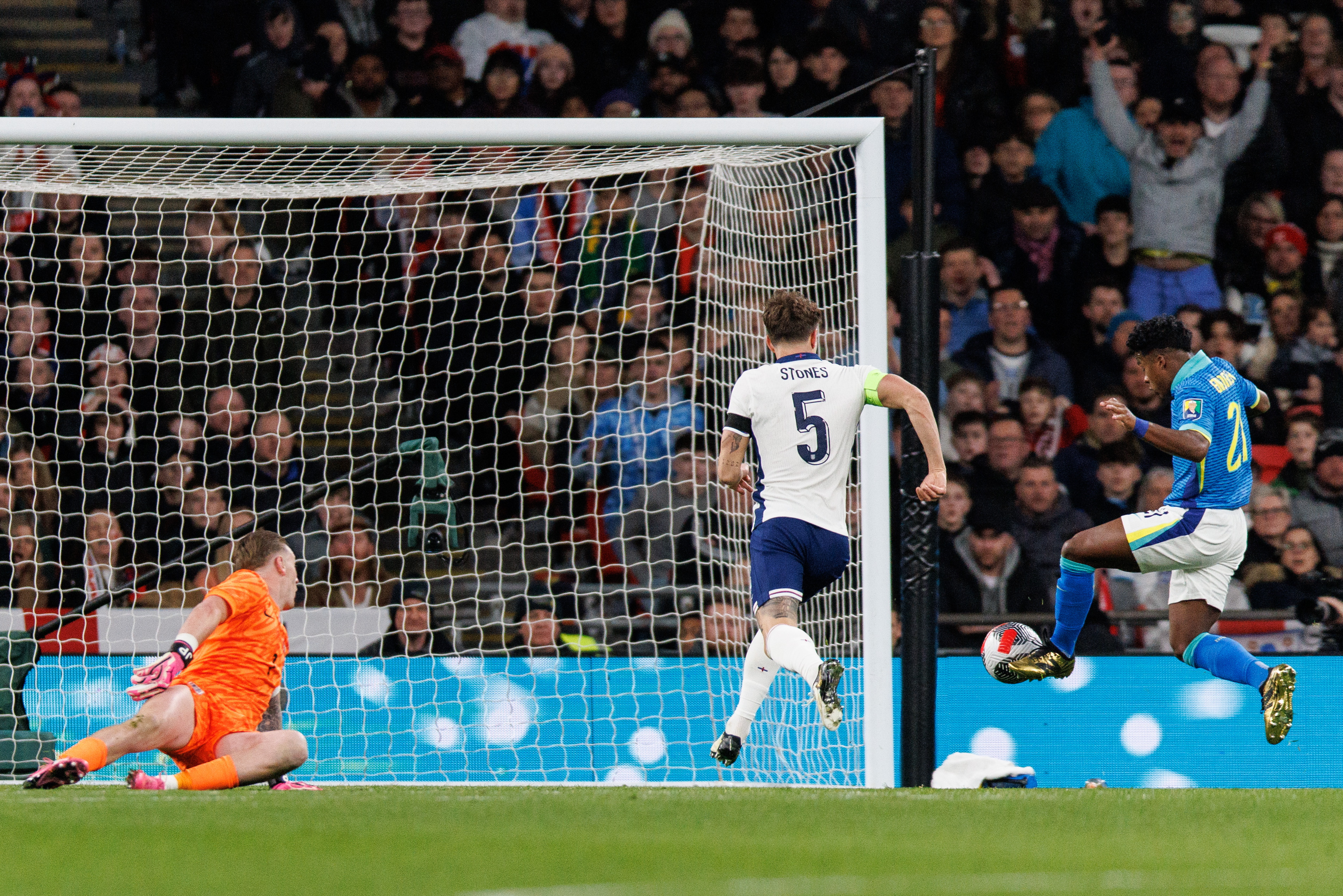 Endrick scores at Wembley as Brazil beat England