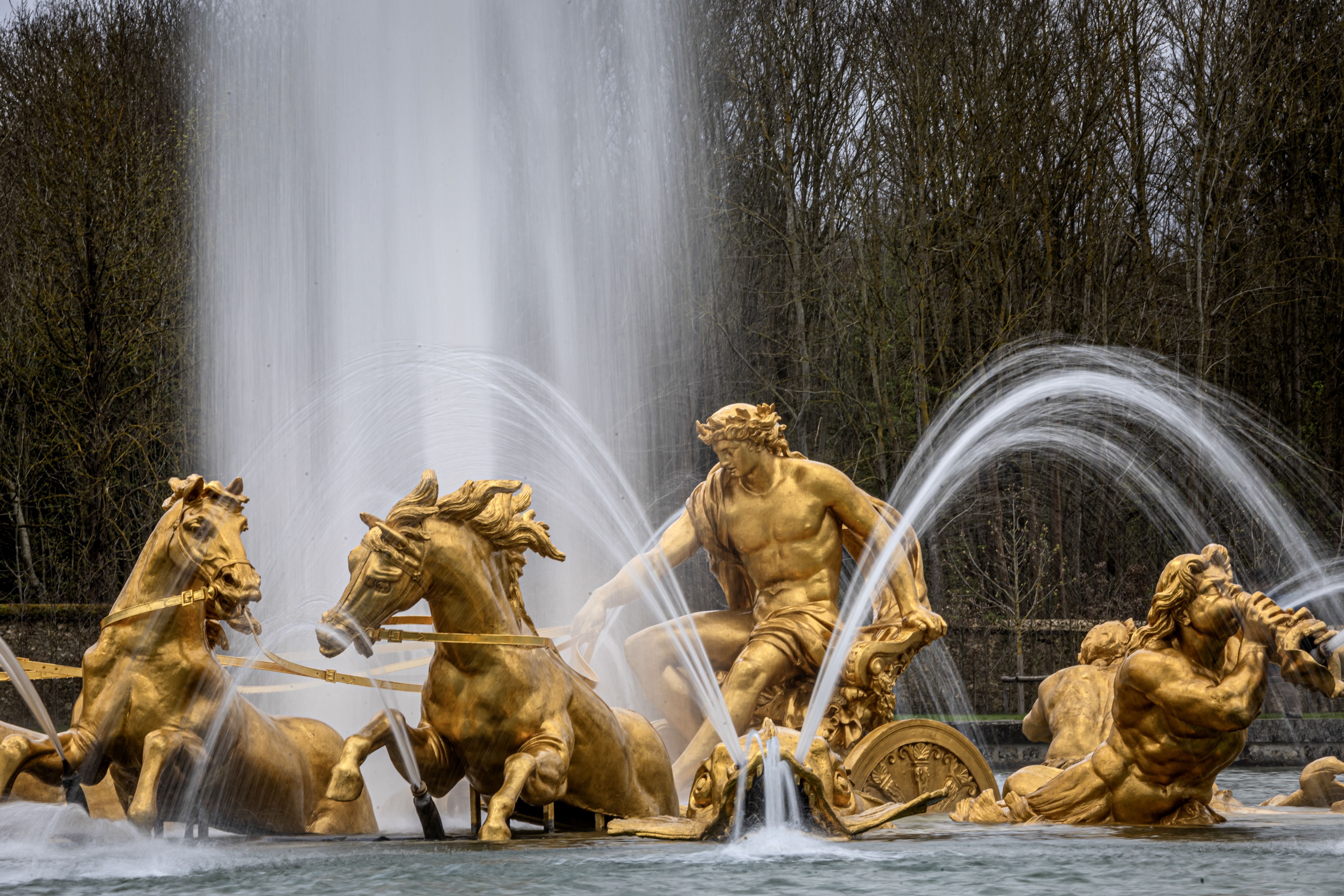 The restored Versailles sun god adds glamor to Olympic equestrianism