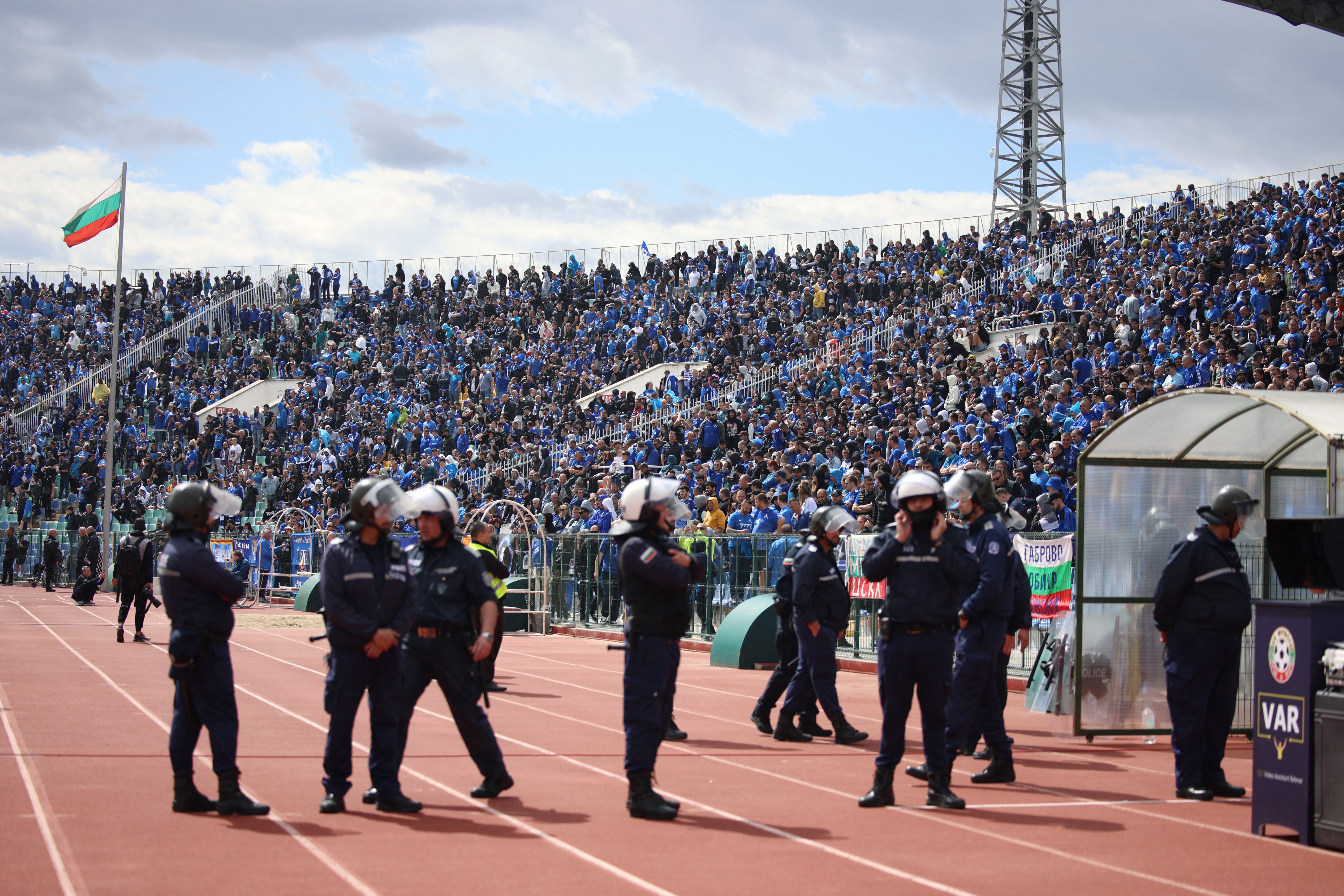 The police discovered a huge amount of pyrotechnics at the Bulgarian National Stadium before the derby between Levski FC and CSKA FC