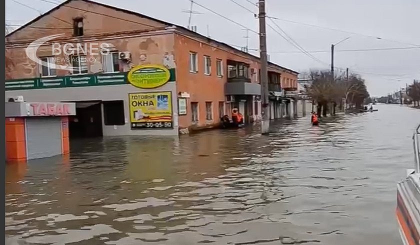 A flood inundated more than 10,000 residential buildings in Russia