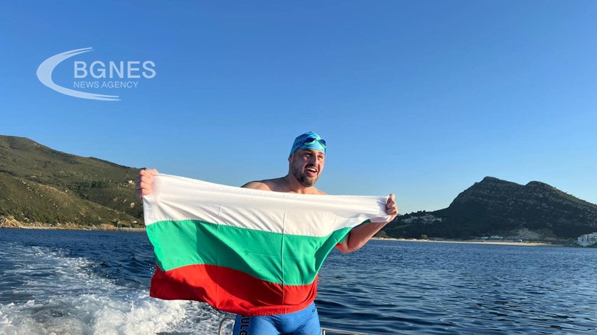 Petar Stoychev also swam the Strait of Gibraltar