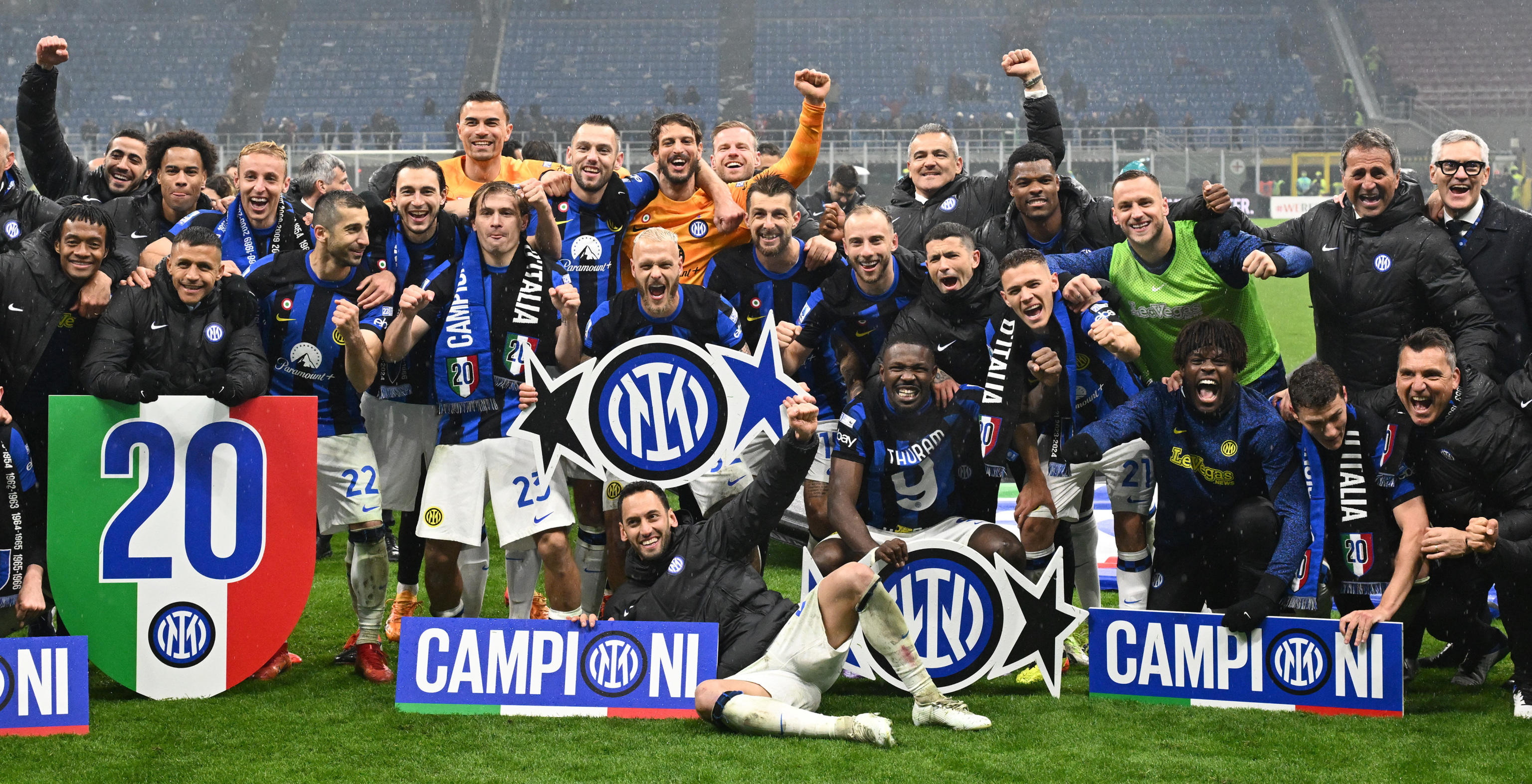 Inter celebrates 20th Serie A championship after beating city rival Milan