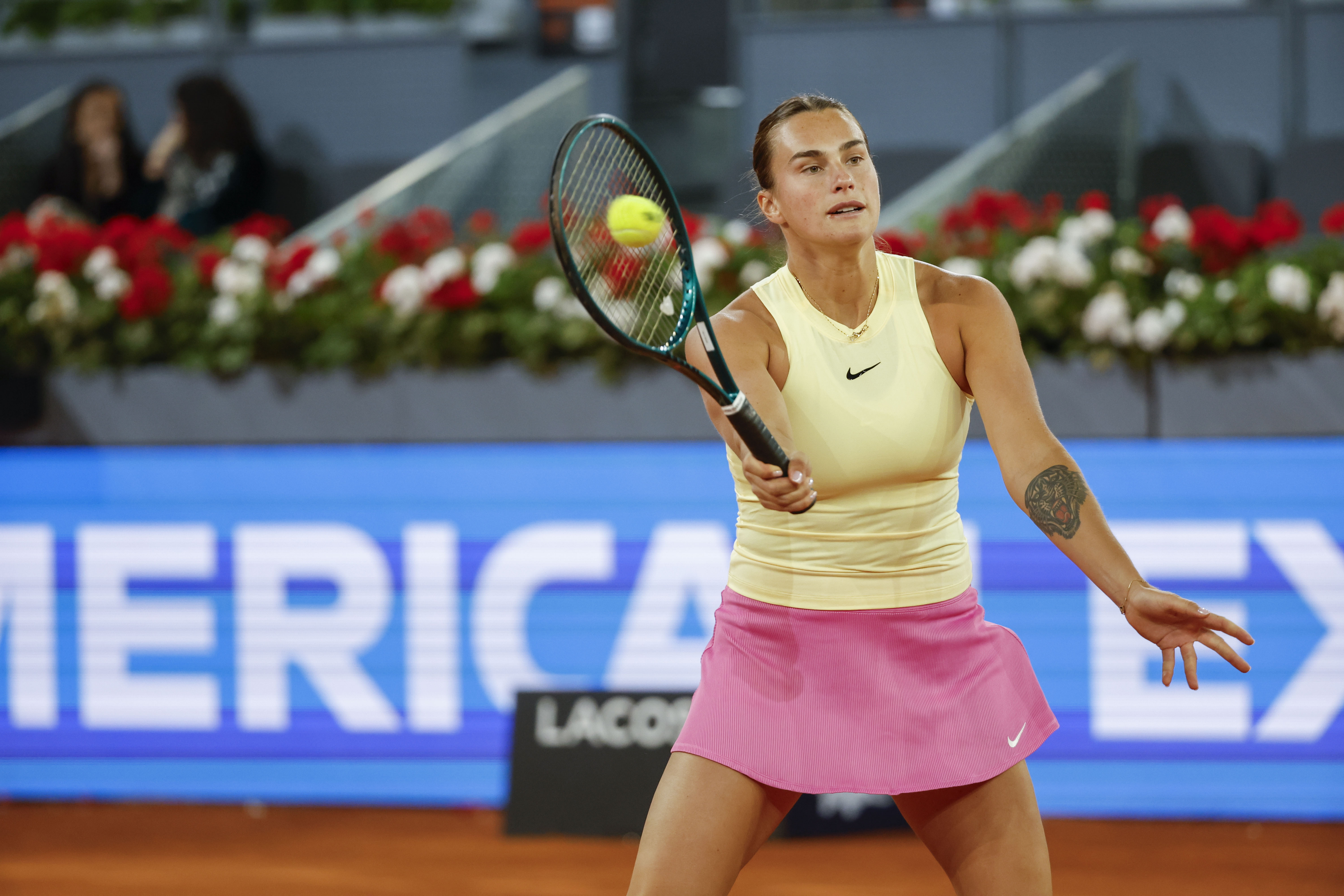 Sabalenka beats Collins for a quarter-final with Andreeva in Madrid