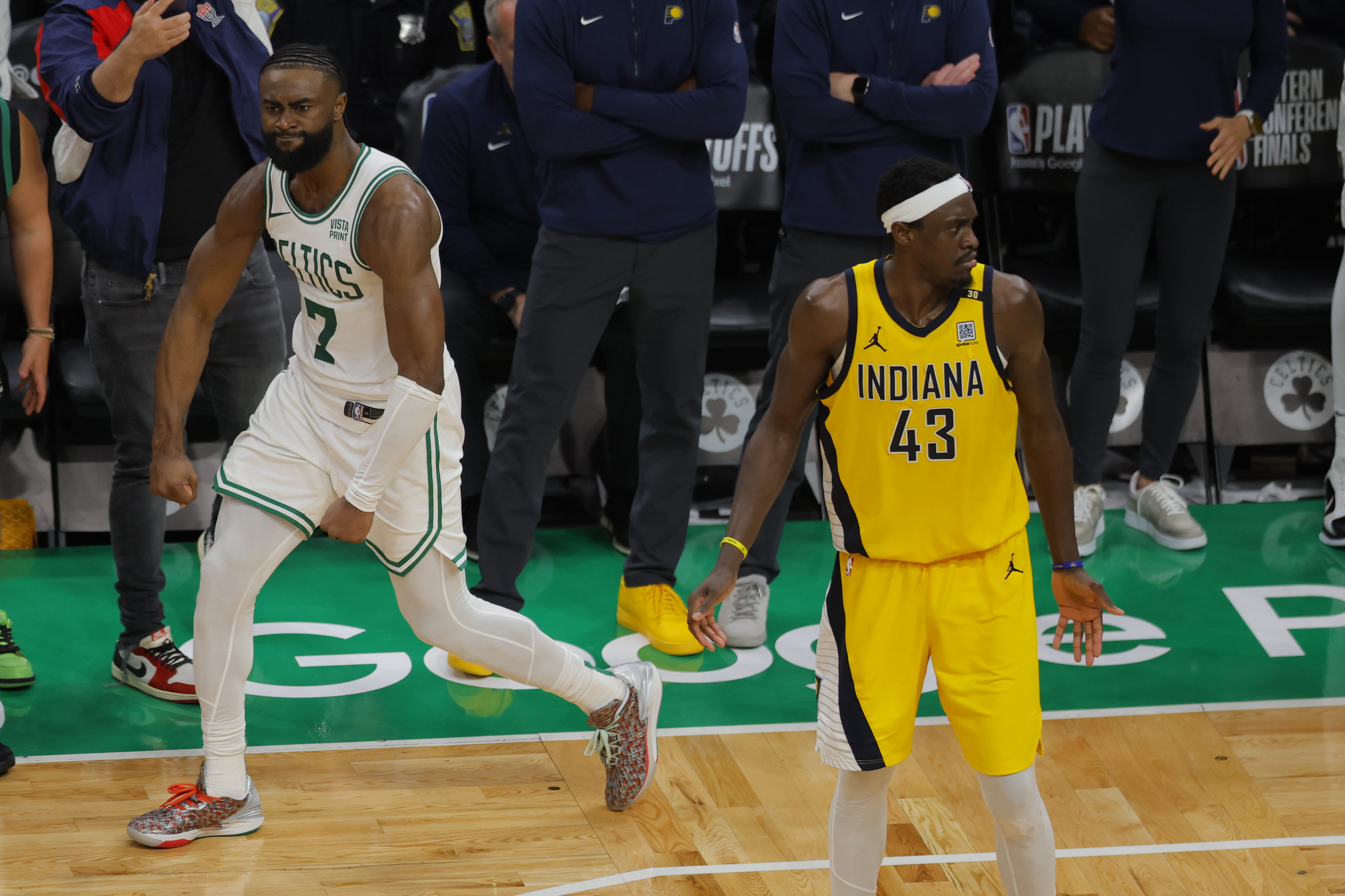 Boston survives OT thriller with Indiana to take lead in East Finals