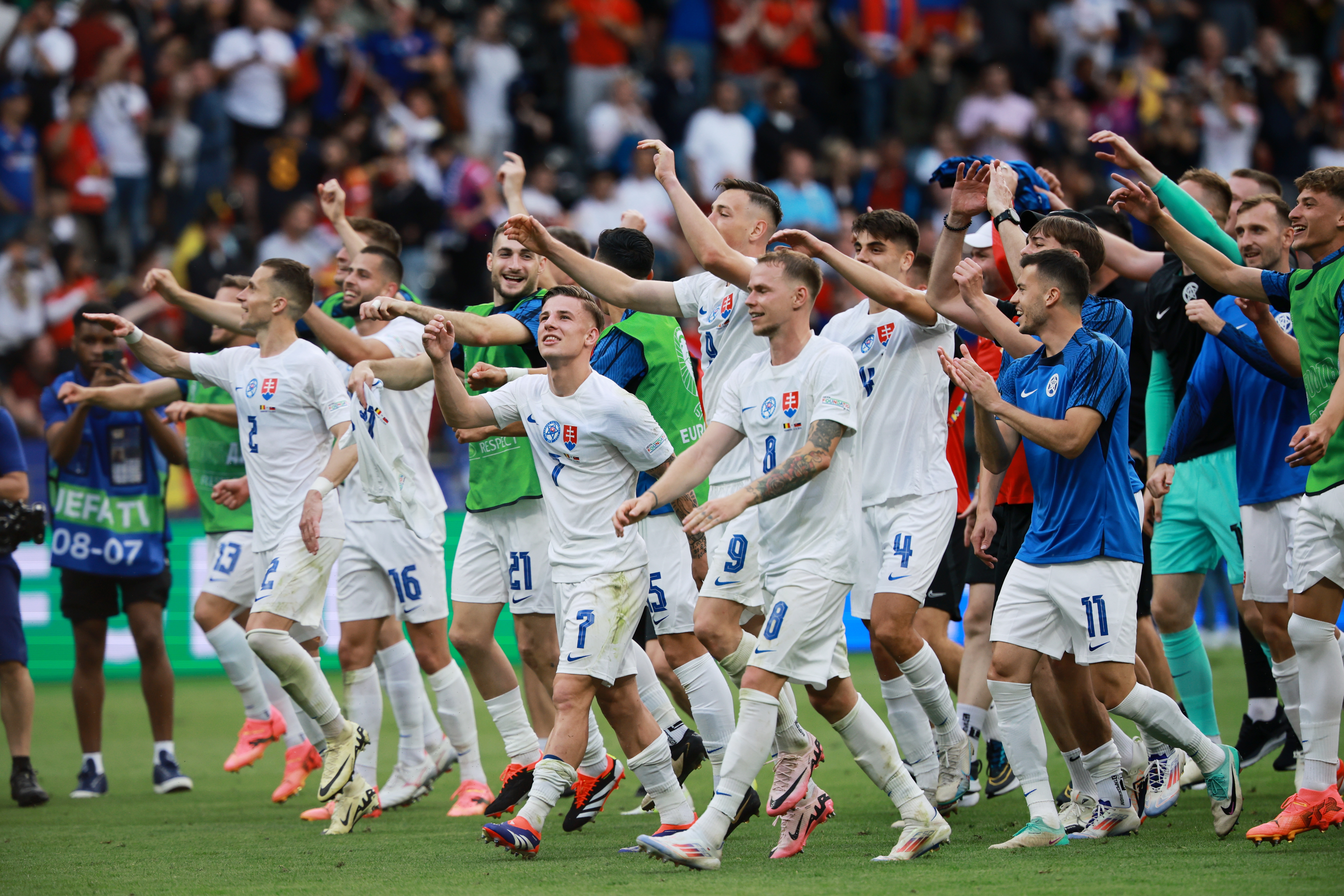 Belgium suffer a shock defeat to Slovakia