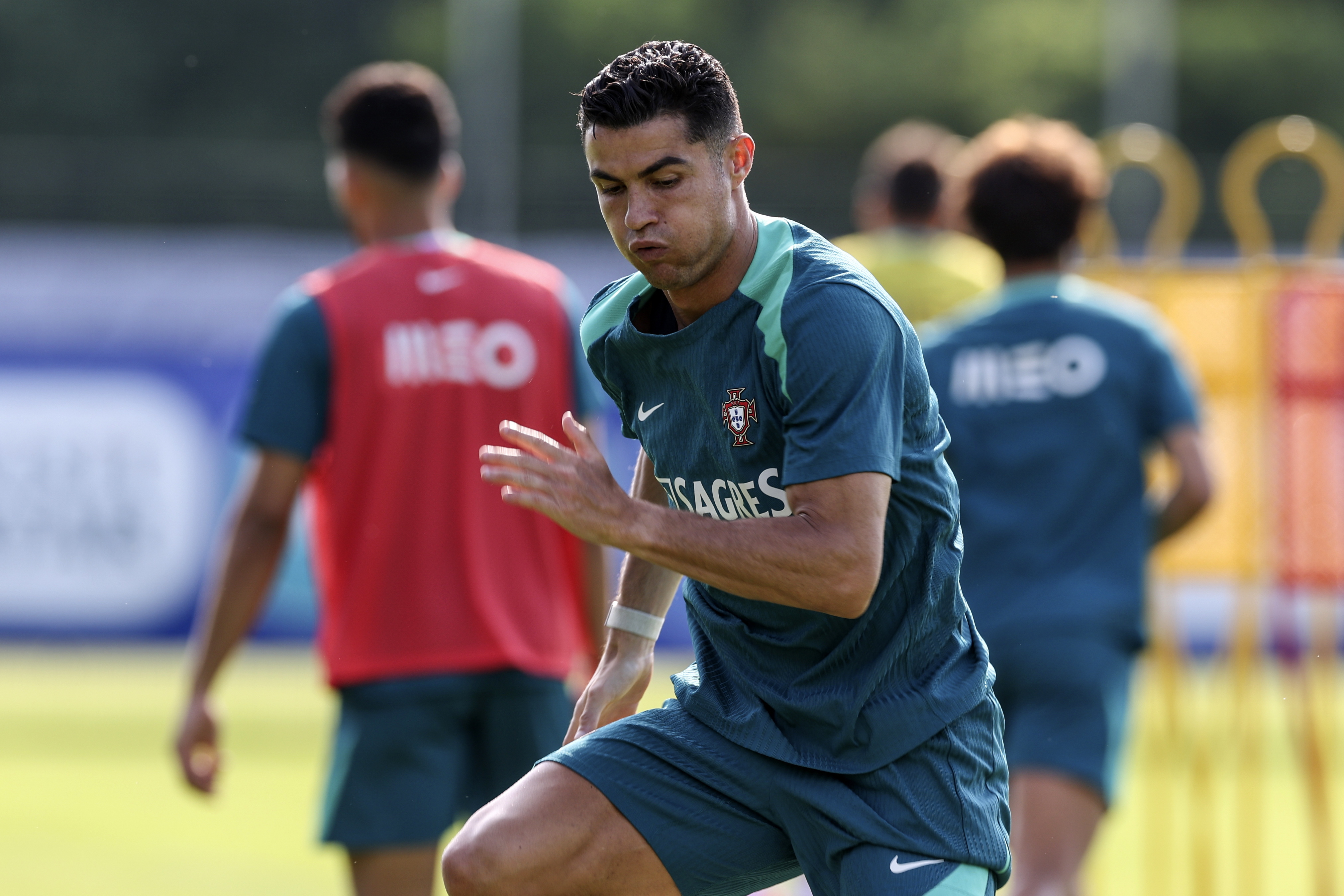 France and Portugal in action at Euro 2024 tonight