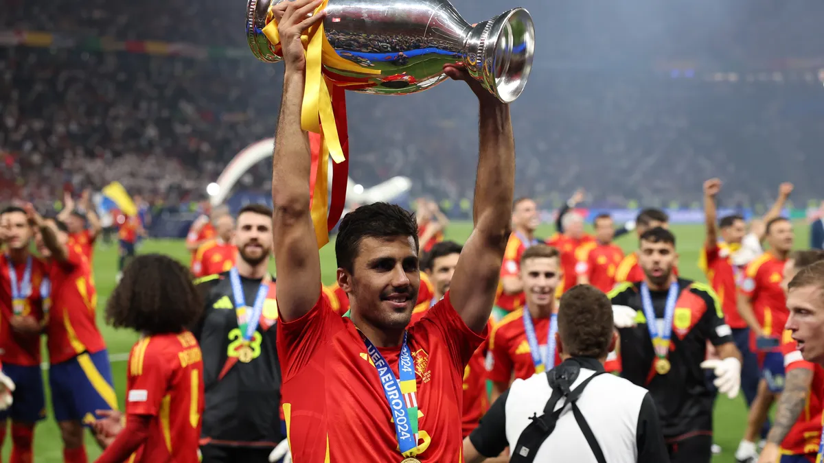 Rodri was voted the best player at Euro 2024