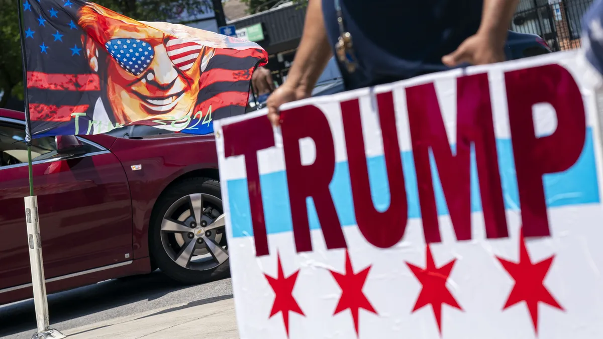 Trump landed in Milwaukee for the Republican National Convention