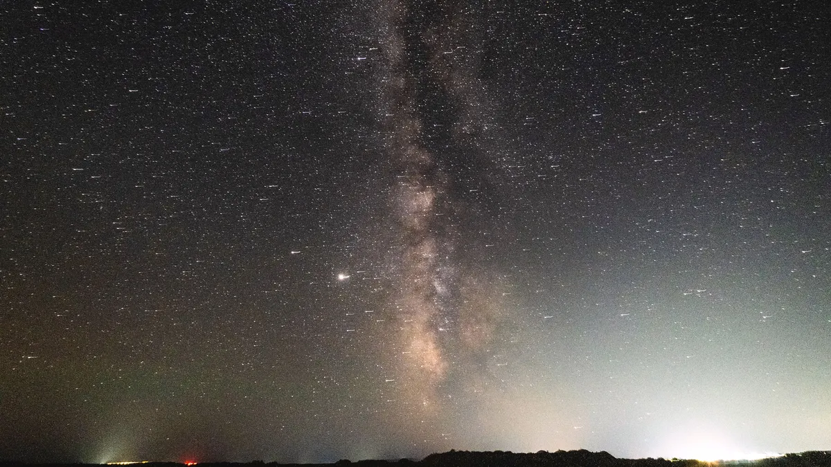 A meteor lit up the sky over New York