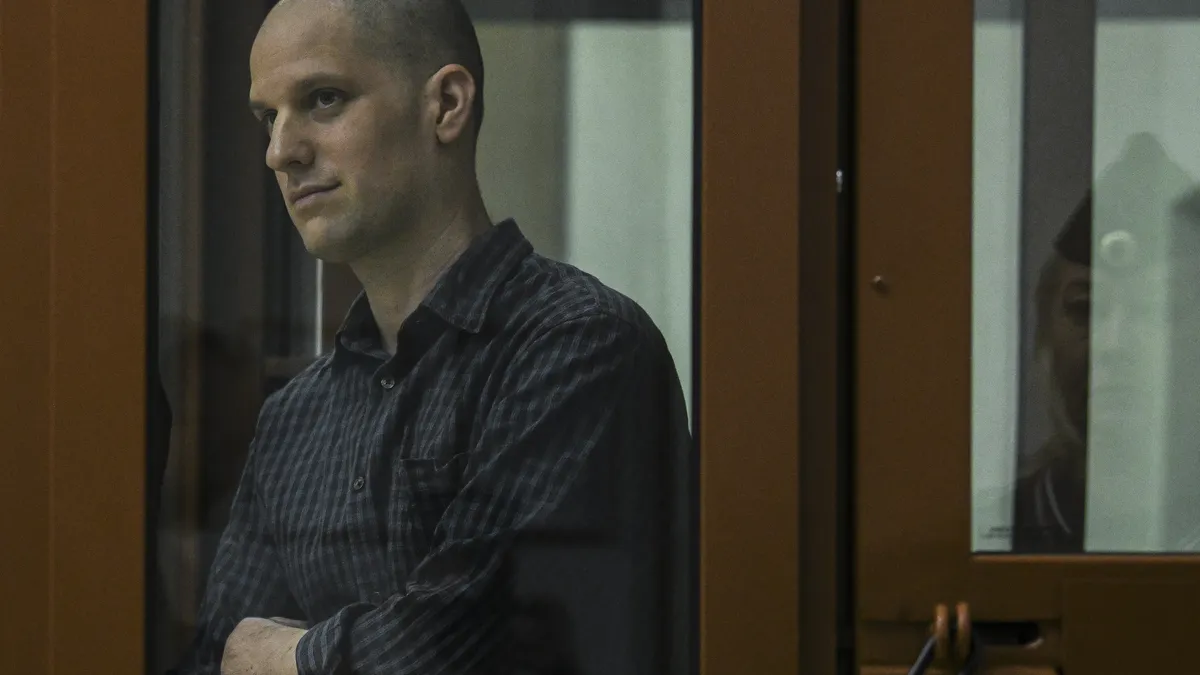 The Russian court in Yekaterinburg resumed the trial against Ivan Gershkovich