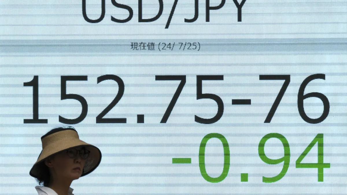 The Japanese yen rose against the dollar after Tokyo raised interest rates