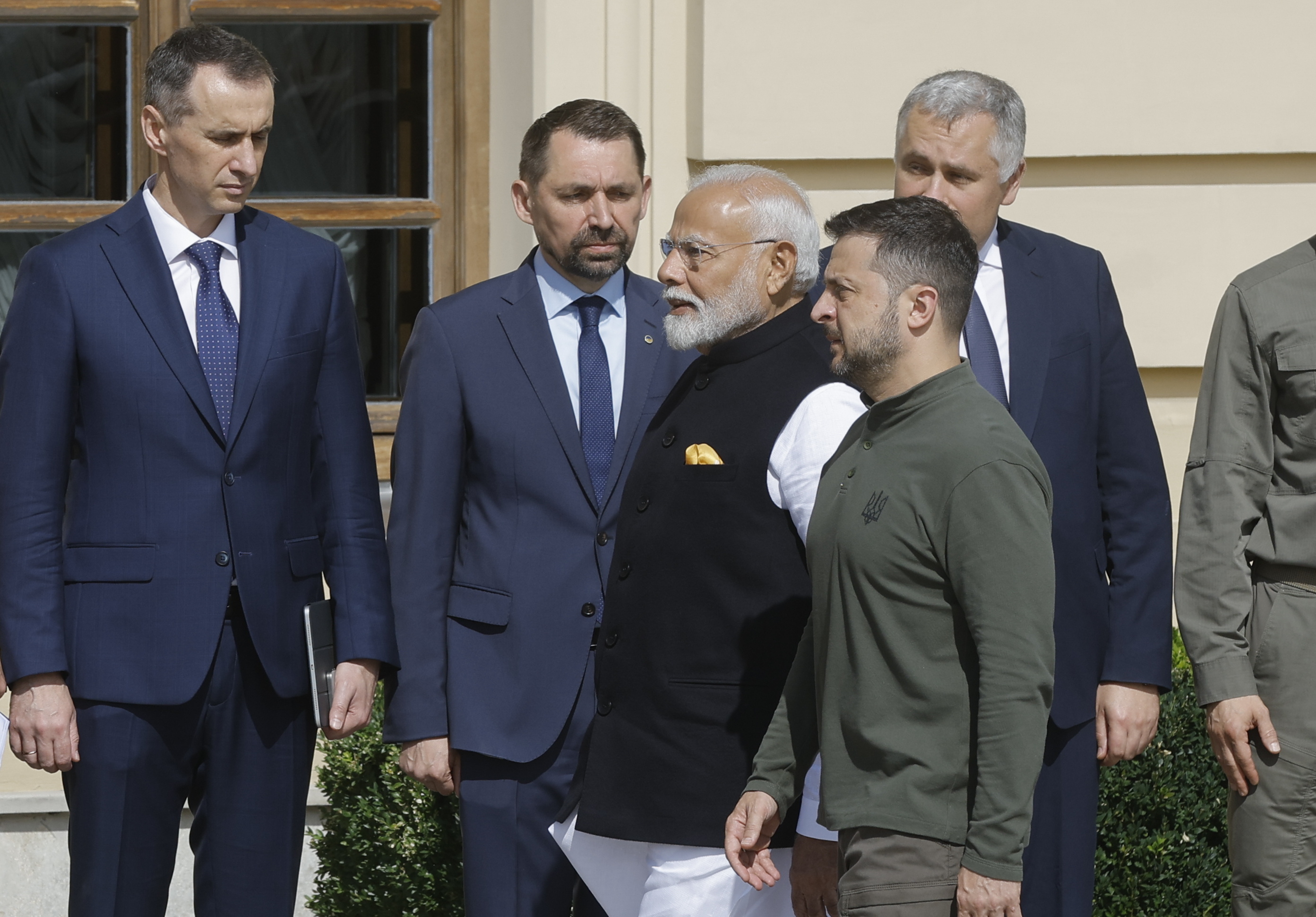 Narendra Modi reiterated his stand for peace during his visit to Kiev