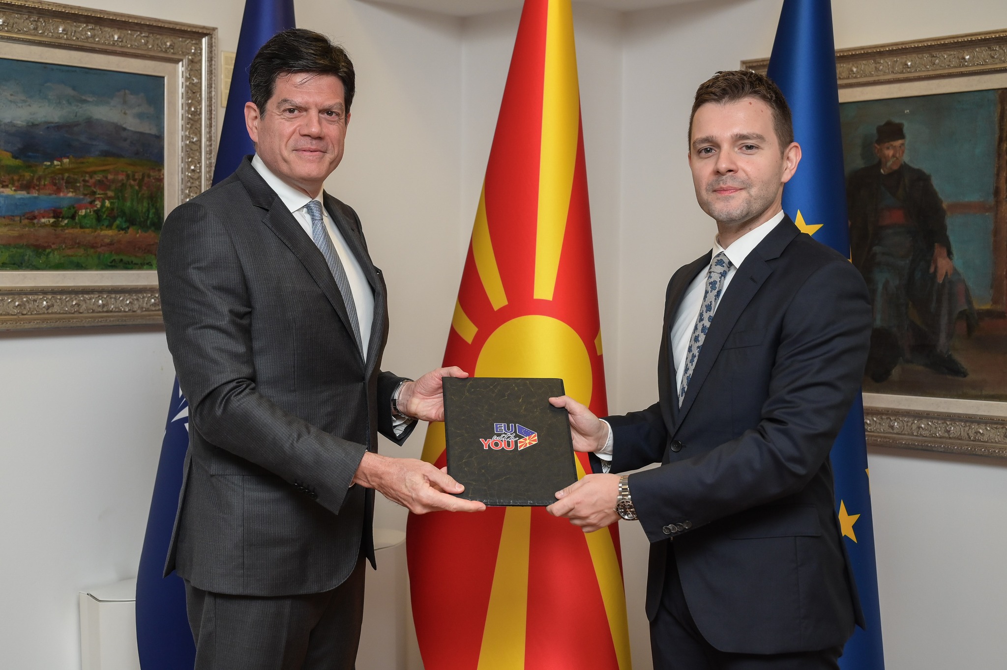 The new ambassador of the European Union in Skopje, Michalis Rokas, took office