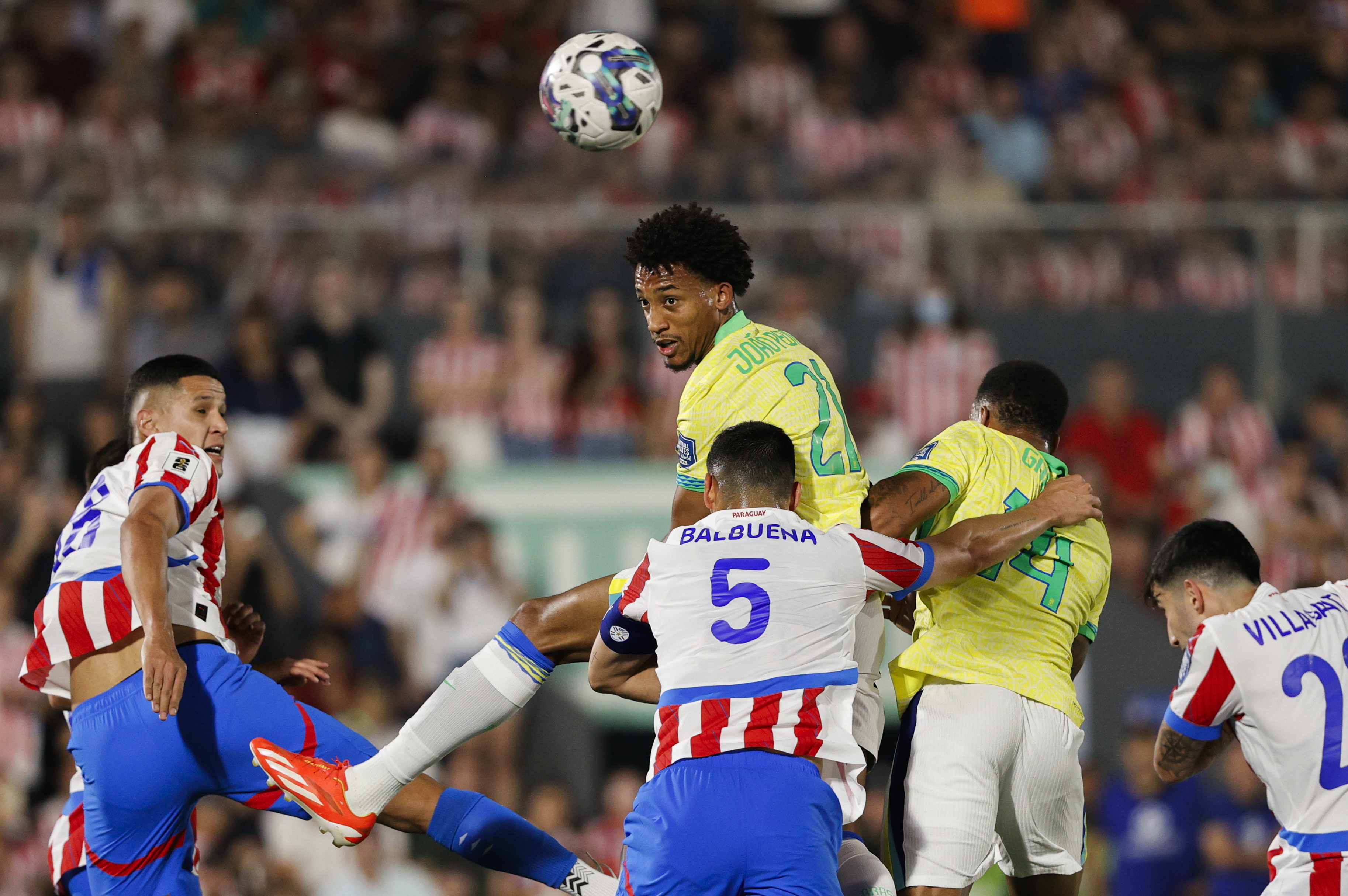 Paraguay inflicted Brazil's fourth defeat in the World Cup qualifiers