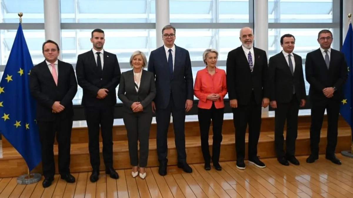 Von der Leyen discusses EU growth plan for the Western Balkans with regional leaders