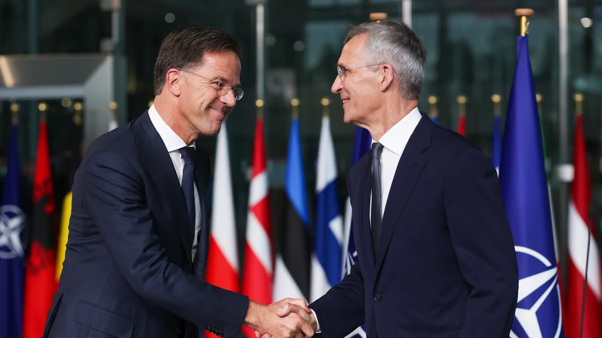 Mark Rutte took over the leadership post in NATO from Stoltenberg