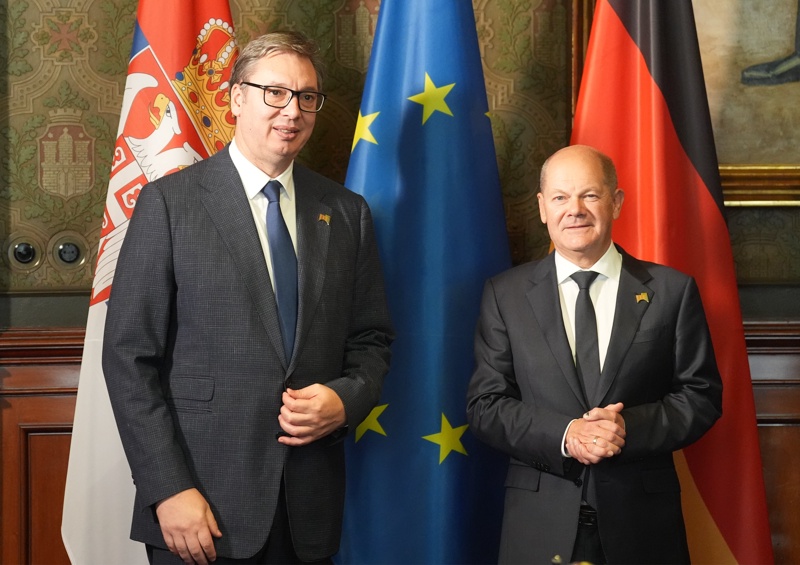 Vucic and Scholz discuss Serbia's 'European path' in Hamburg