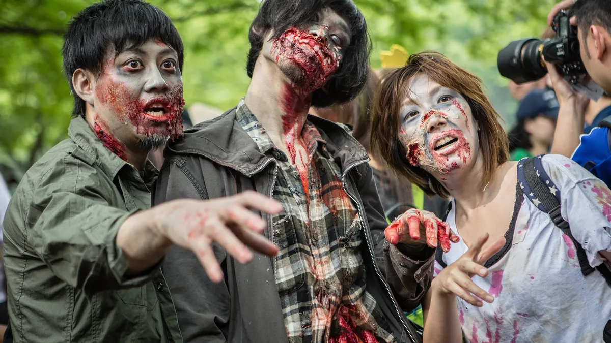 Japanese 'zombie' train terrifies passengers on Halloween Eve