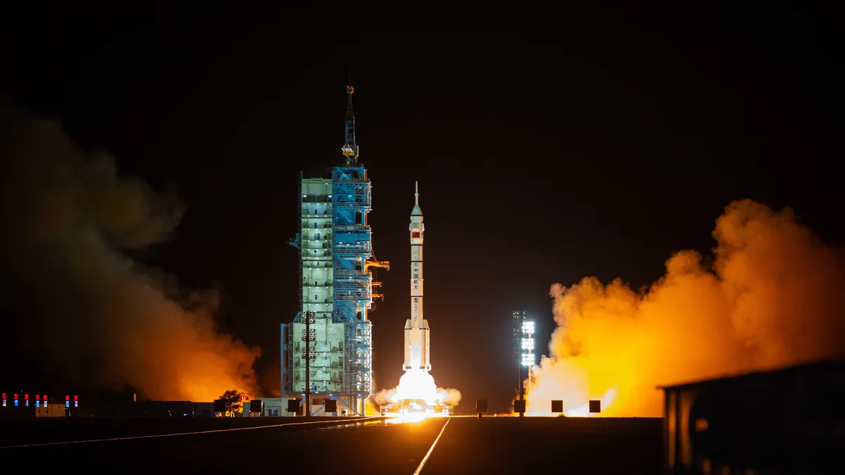 China's spacecraft docked with the country's space station