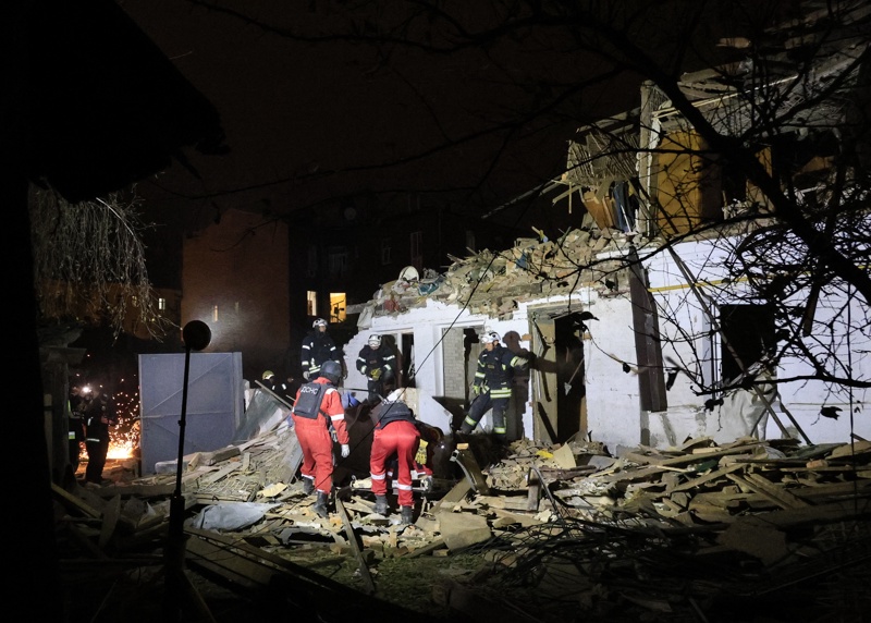 1 dead and 46 wounded after Russian rocket attack on police station in Kharkiv