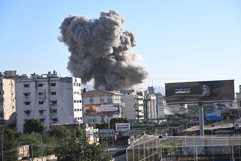 IDF strikes south Beirut after warning