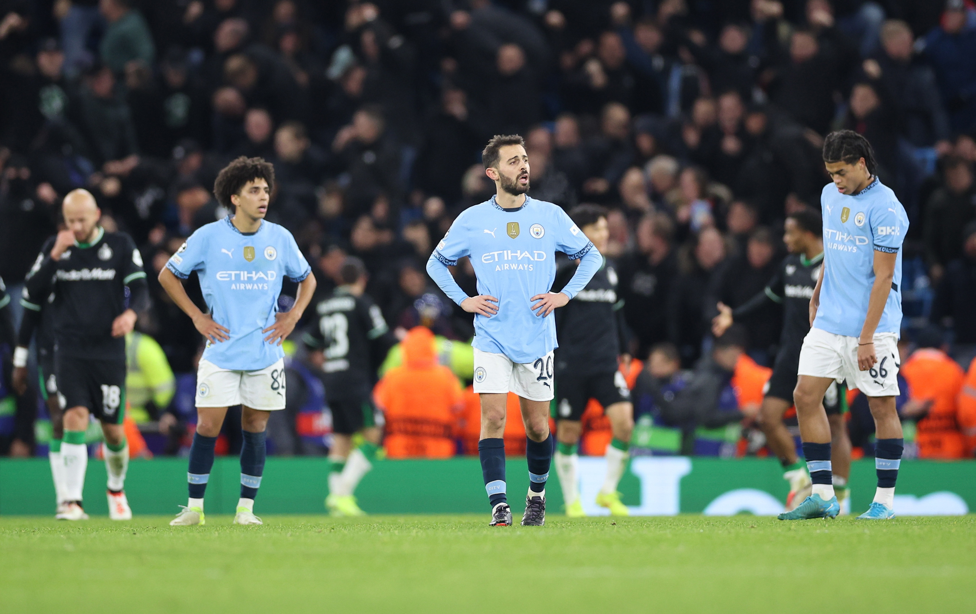 Late collapse sees City squander three-goal lead against Feyenoord at Etihad, Lewandowski enters 100 club