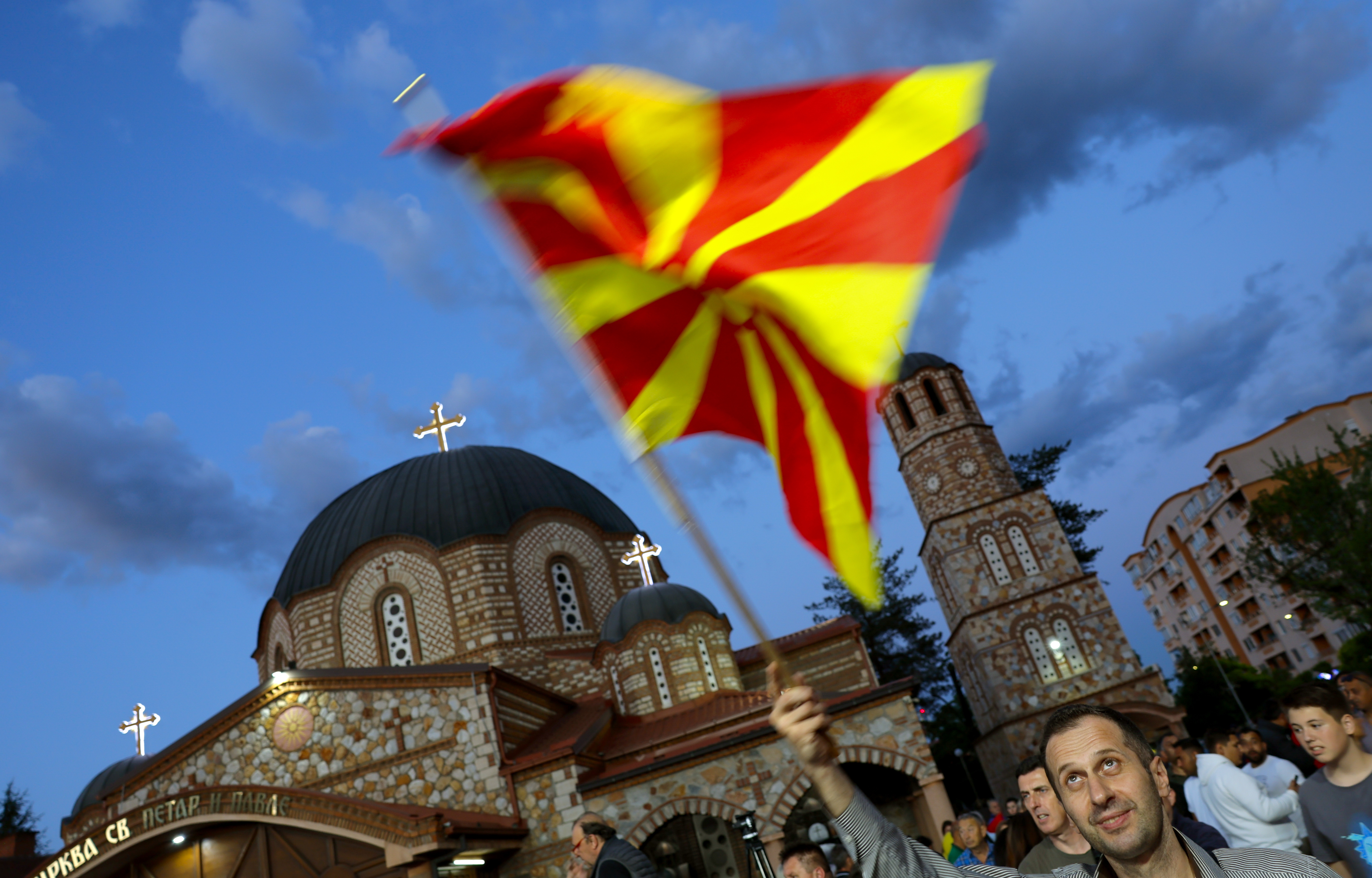 North Macedonia's flag desecrated on Albania's Independence Day