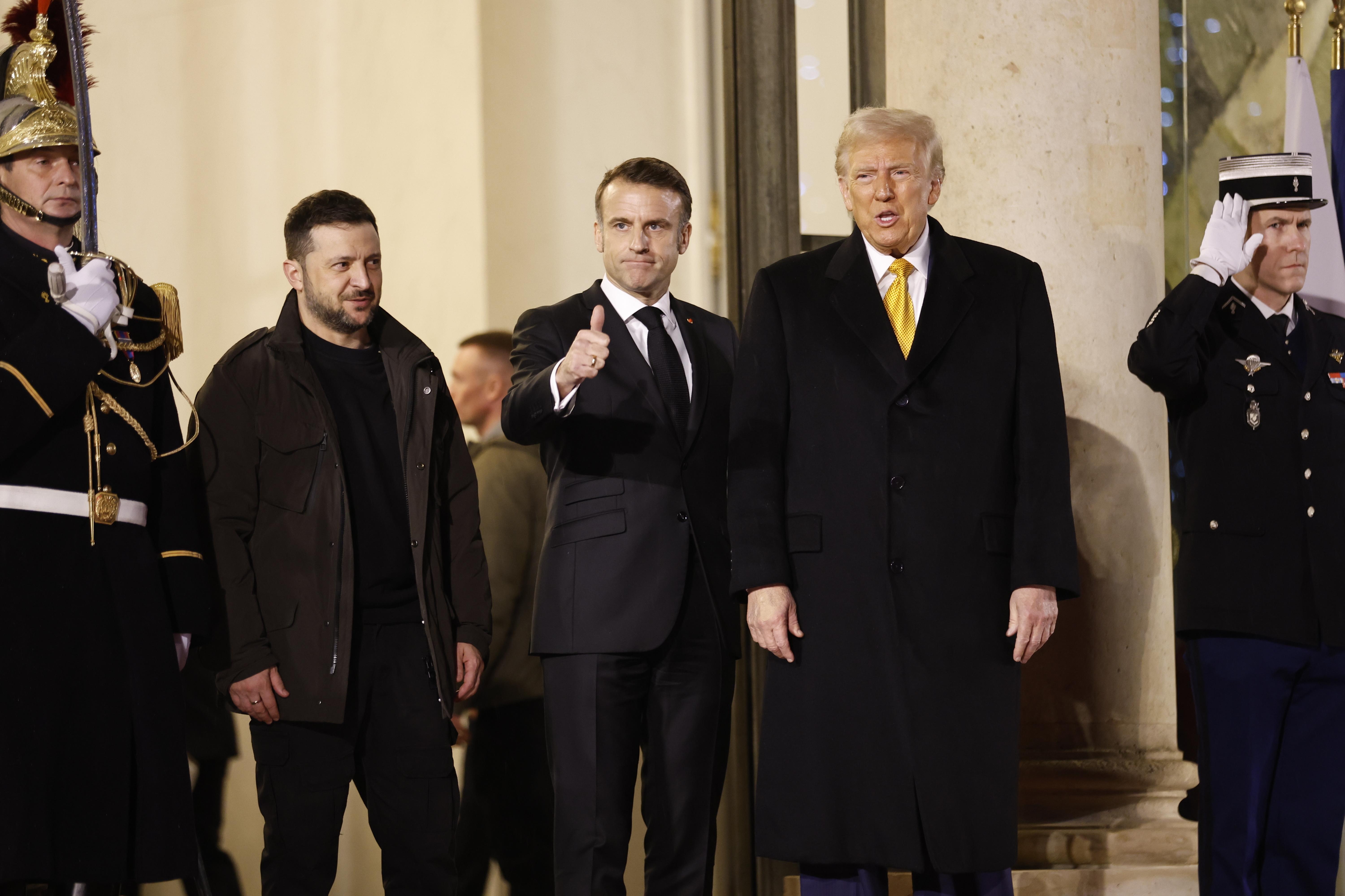 Trump, Macron, Zelensky discuss Ukraine war, Middle East crisis