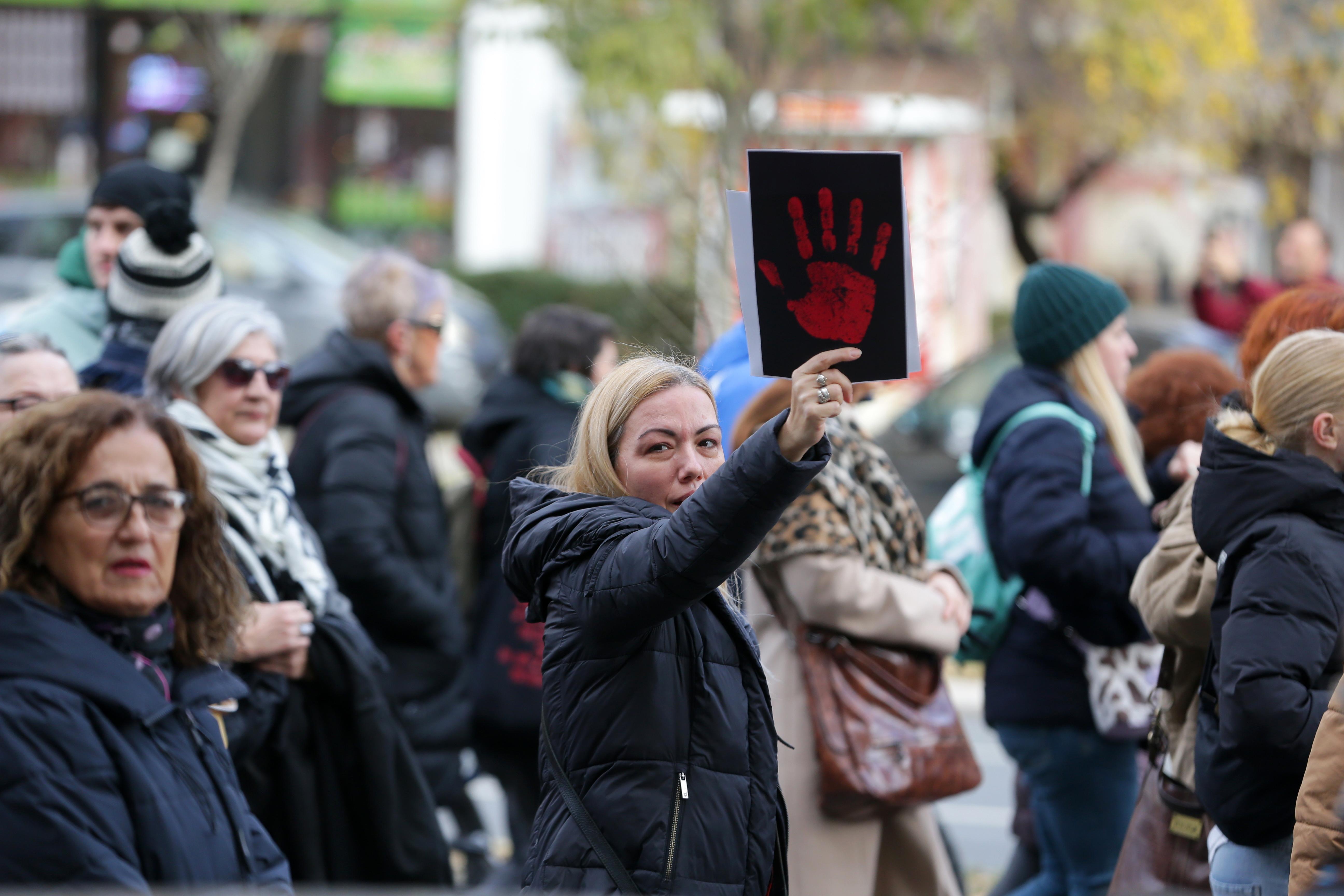 Student protest in front of RTS building over Novi Sad tragedy