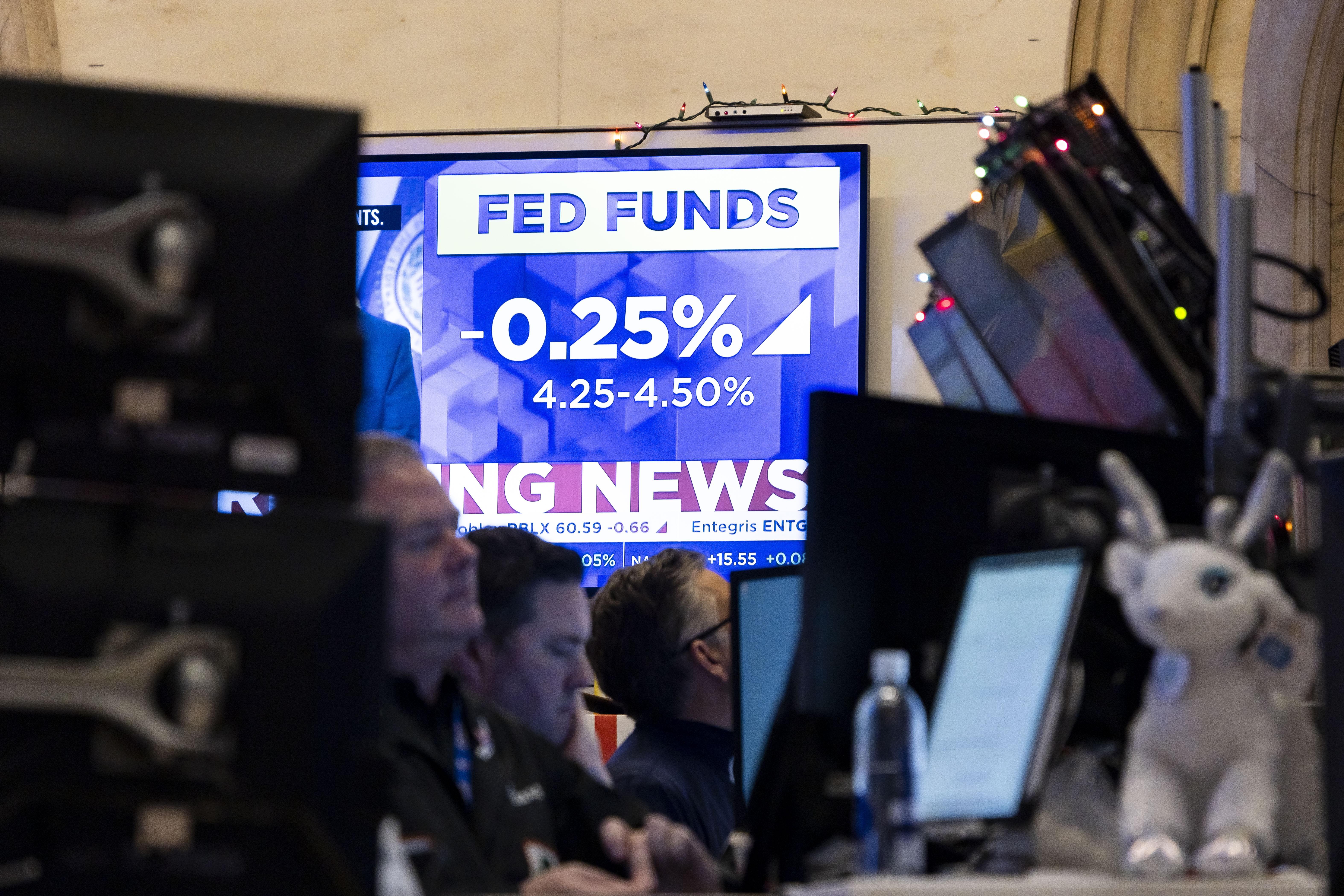 The US Federal Reserve cut interest rates by a quarter point