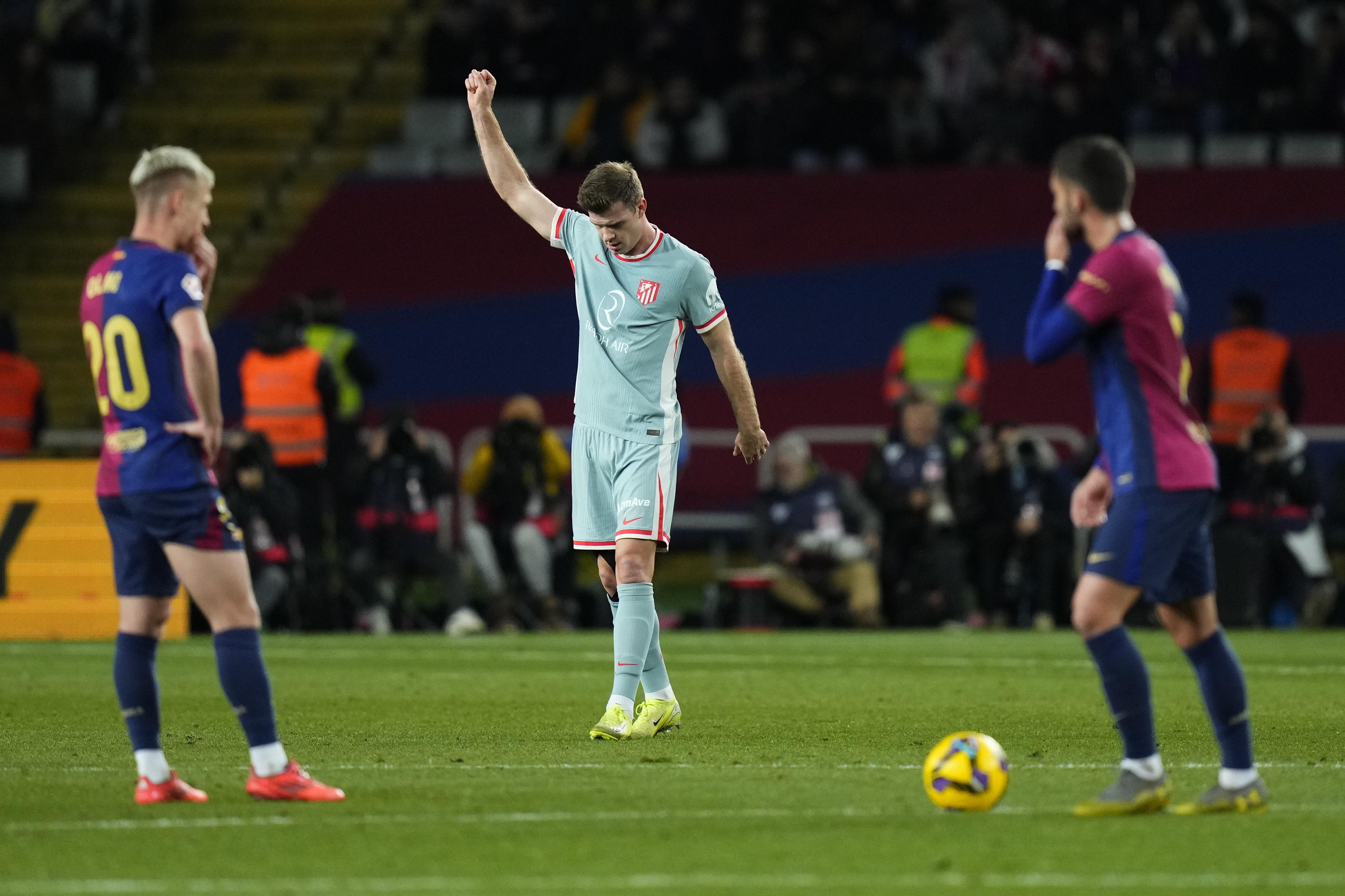 Atletico breaks Barcelona's hearts with late Sorloth goal