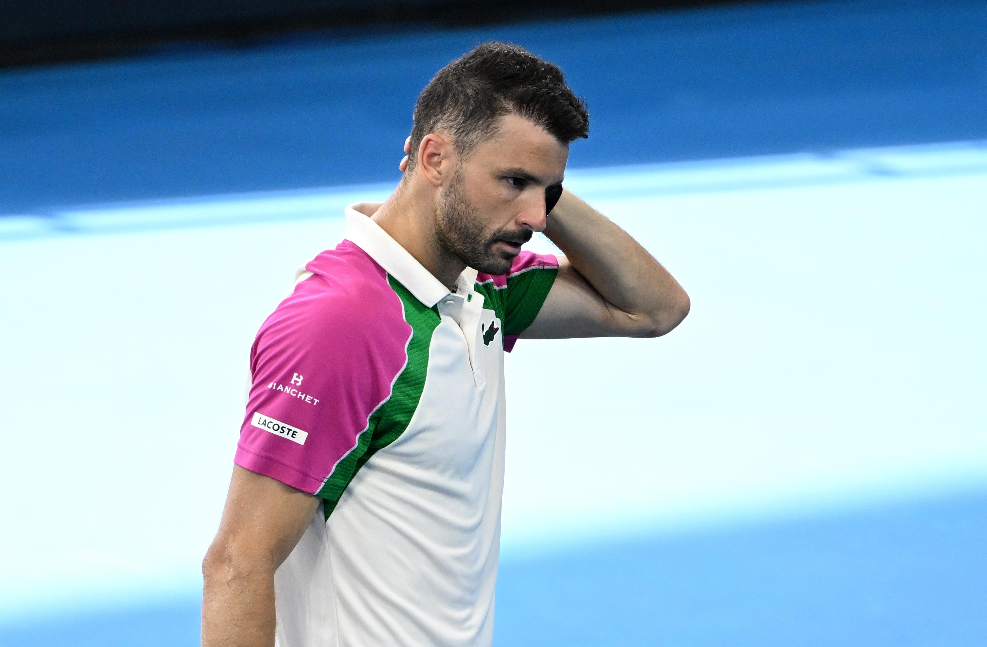 Injury stops Dimitrov in Brisbane semifinal clash with Lehecszka