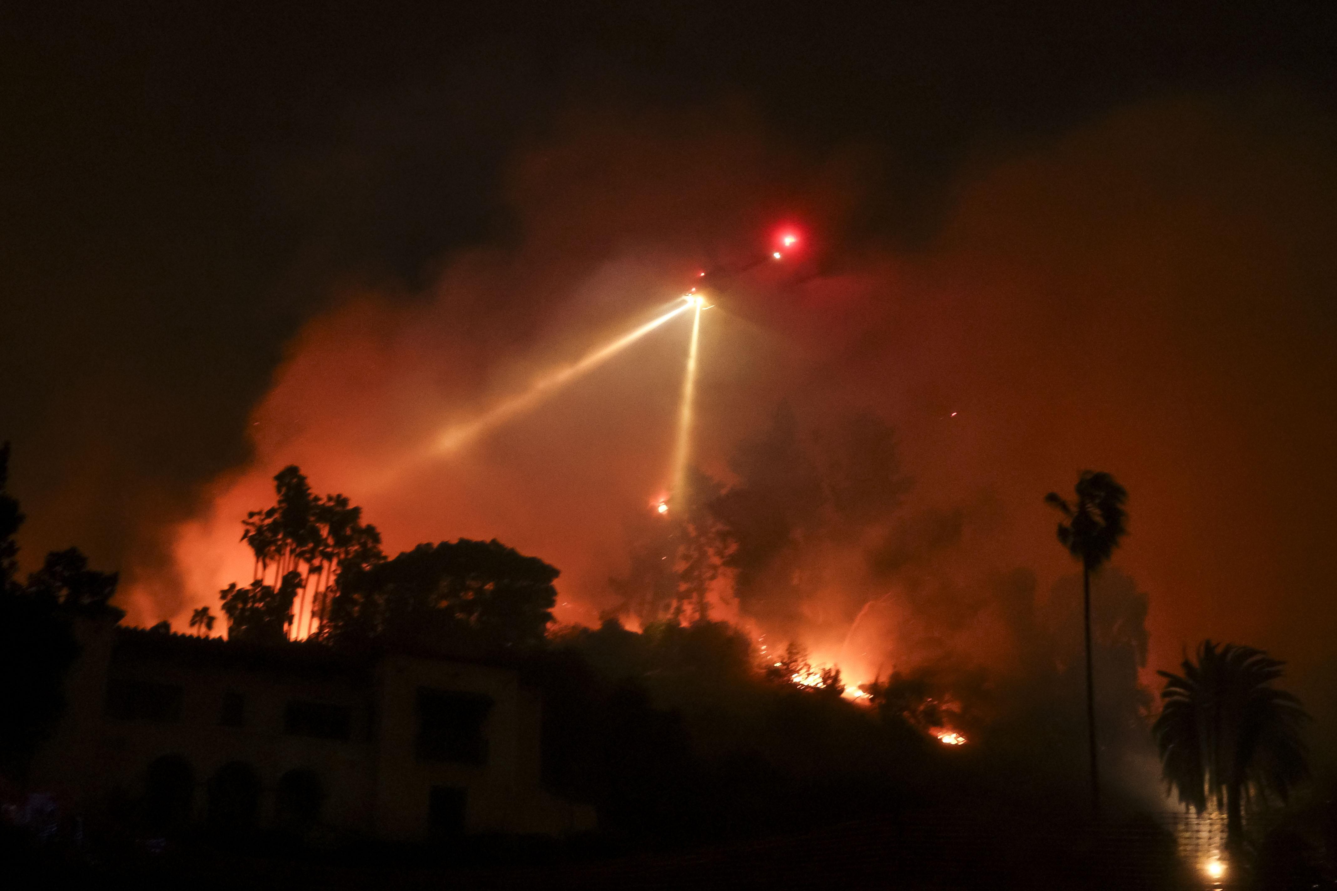 Authorities have issued an evacuation order in Hollywood