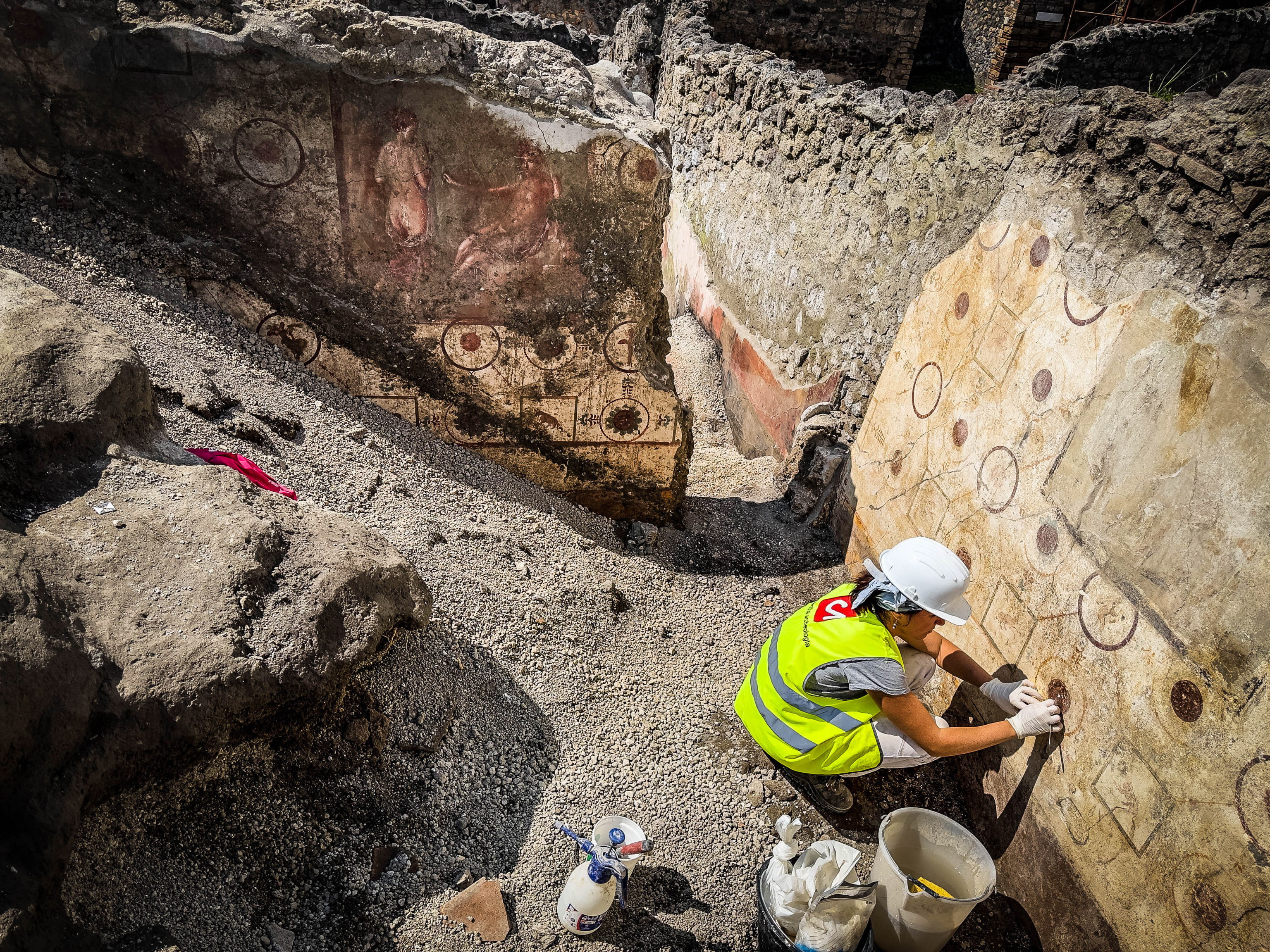 Archaeologists uncover impressive bath complex at Pompeii