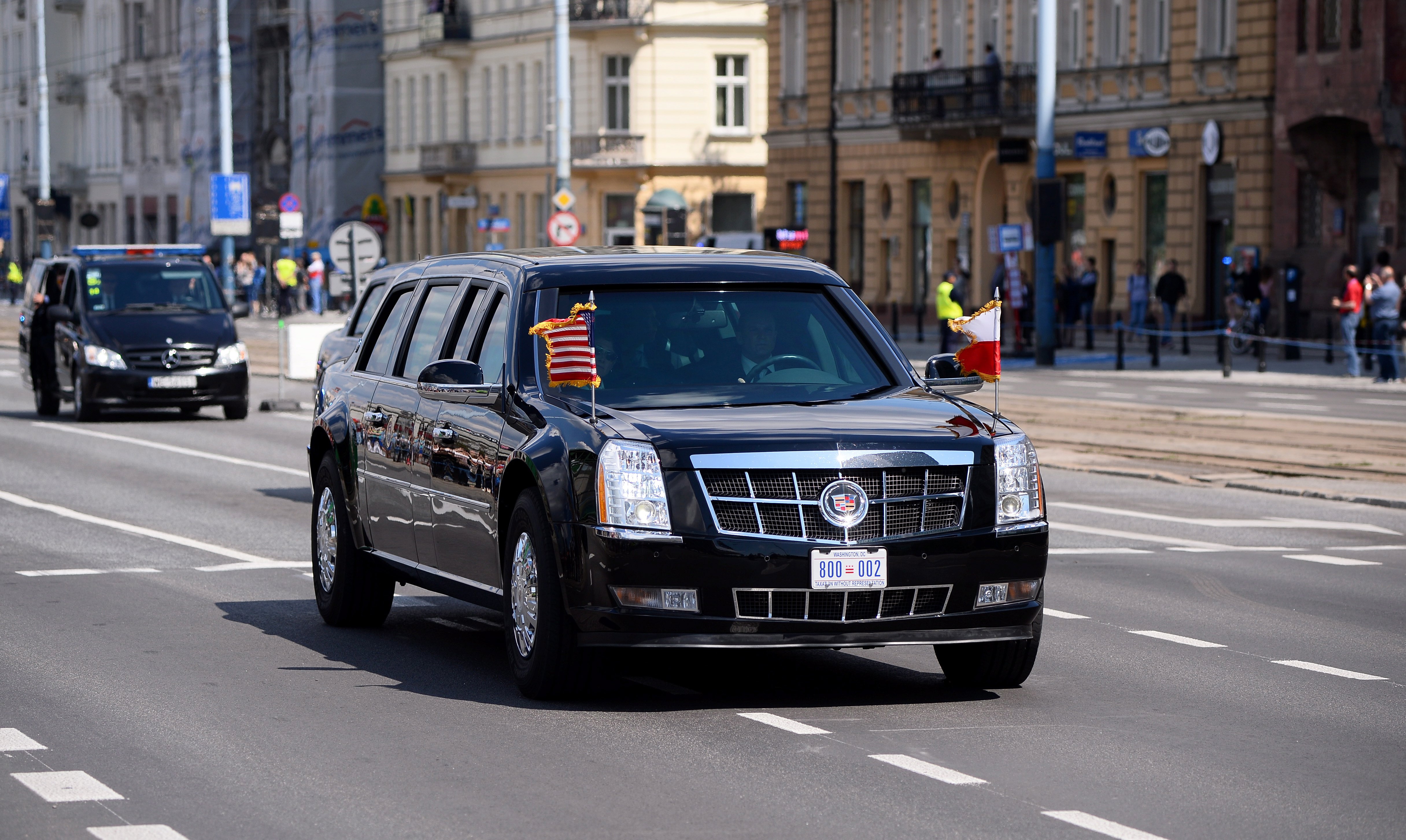 Trump's "beast": a $1.5 million armored Cadillac